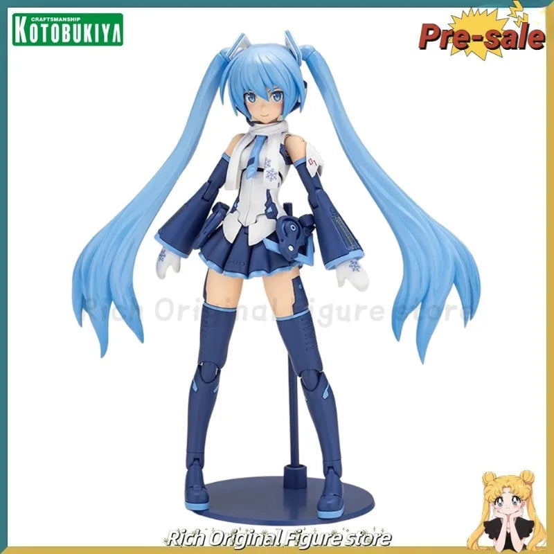 【Pre-sale】Original KOTOBUKIYA Frame Music Girl Hatsune Miku Snow Miku Another Color Ver. Anime Figure Model Toys Ornaments