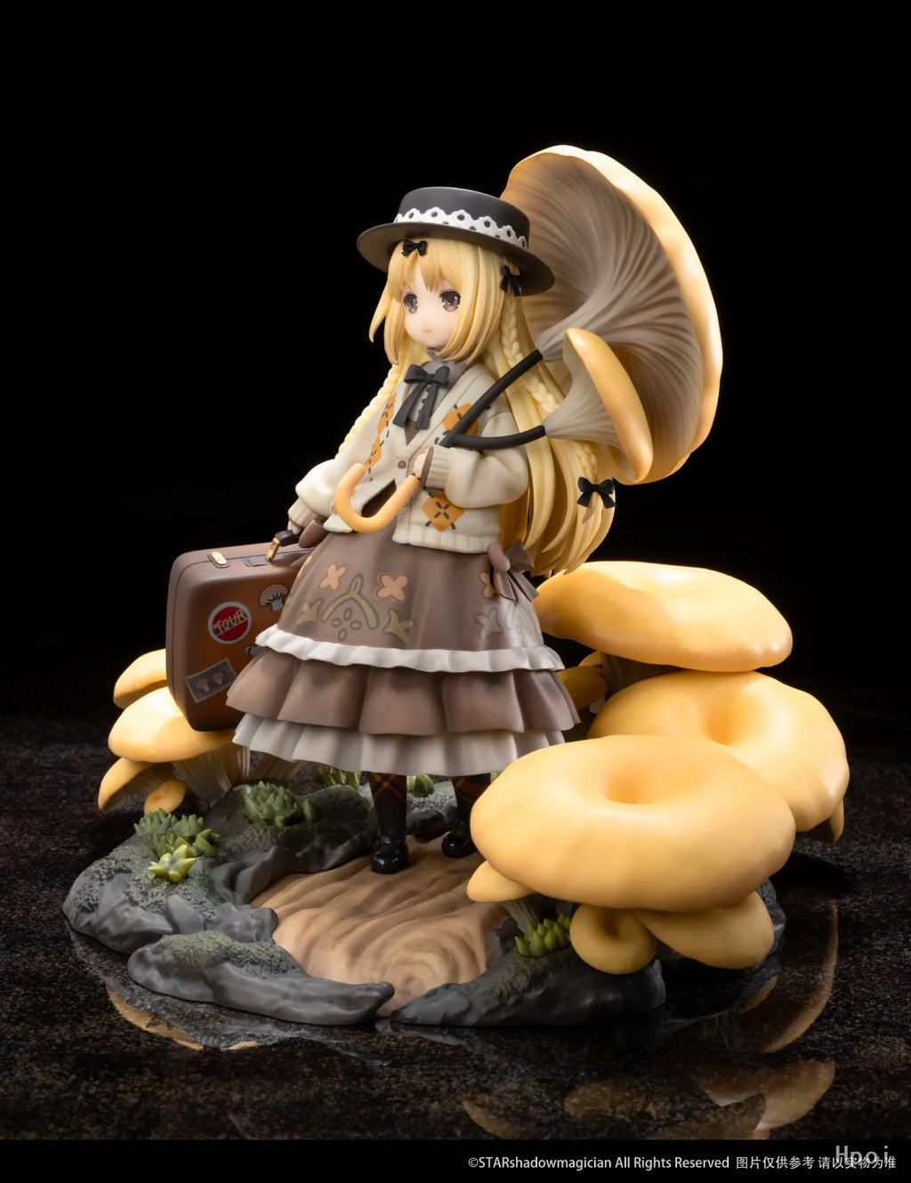 【SF】In Stock Reverse Studio Mushroom Girl Series·No.3·Golden Top Side Ears 1/1 Scale Figures Model Original Collection