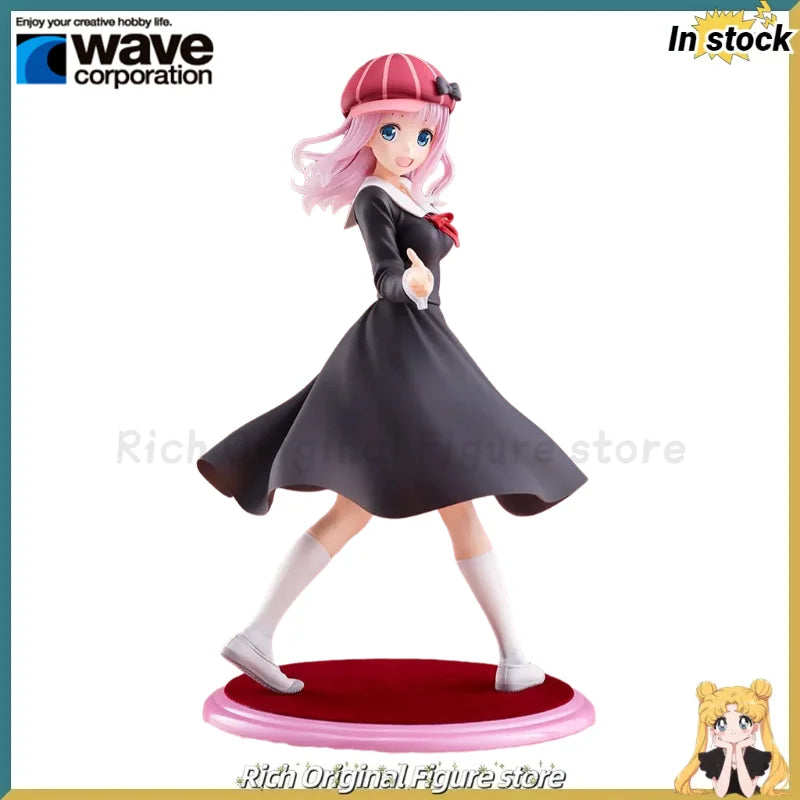 Original in Stock WAVE Kaguya-sama: Love Is War Season Fujiwara Chika Toys Statue Model Doll Ornaments Gift Figure Collection