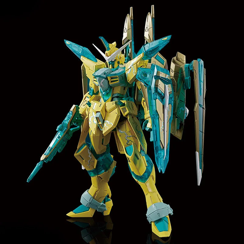 Bandai MG Mobile Suit Gundam SEED ZGMF-X09A Justice Gundam Cross Contrast Colors Clear Yellow Assembled Model Collectible Gift