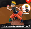 Bandai In Stock MegaHouse Anime Naruto G.E.M. Go! Naruto Uzumaki Uchiha Sasuke Haruno Sakura Action Figure Model Toy Gifts DT