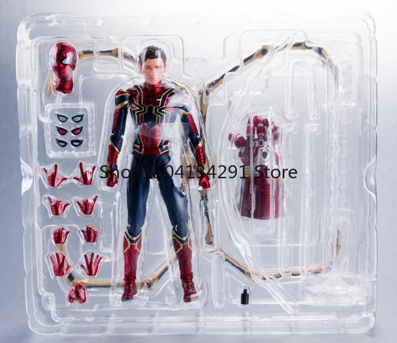 Origina Bandai Avengers：Endgame Spider-Man Iron-Man Captain America S.H.Figuarts Anime Action Figure Collection Figurine Gift