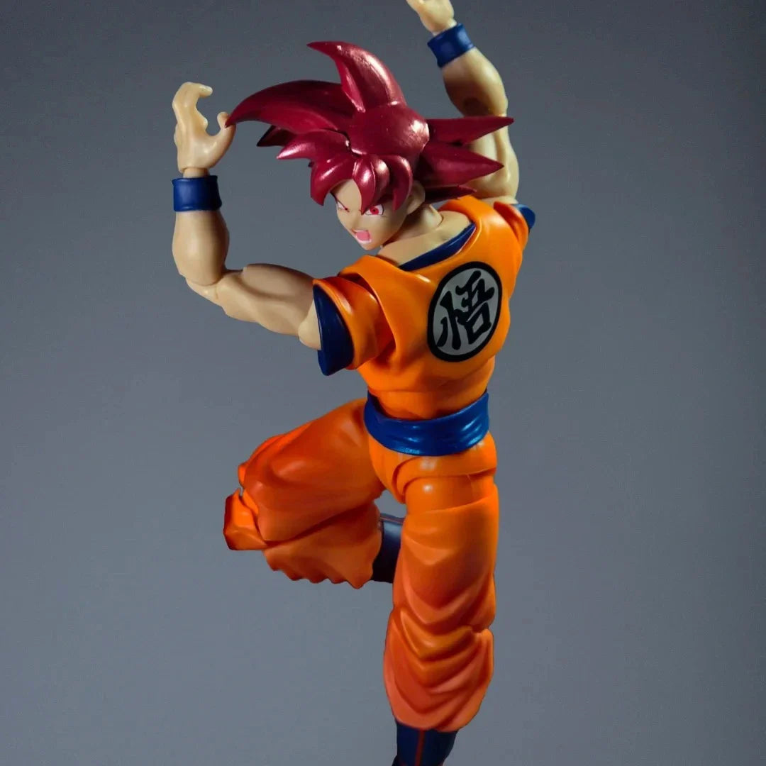 Dragon Ball Super Super Saiyan Red Hair Goku Action Figure Collectible Competition Model Toy for Fans And Collectors