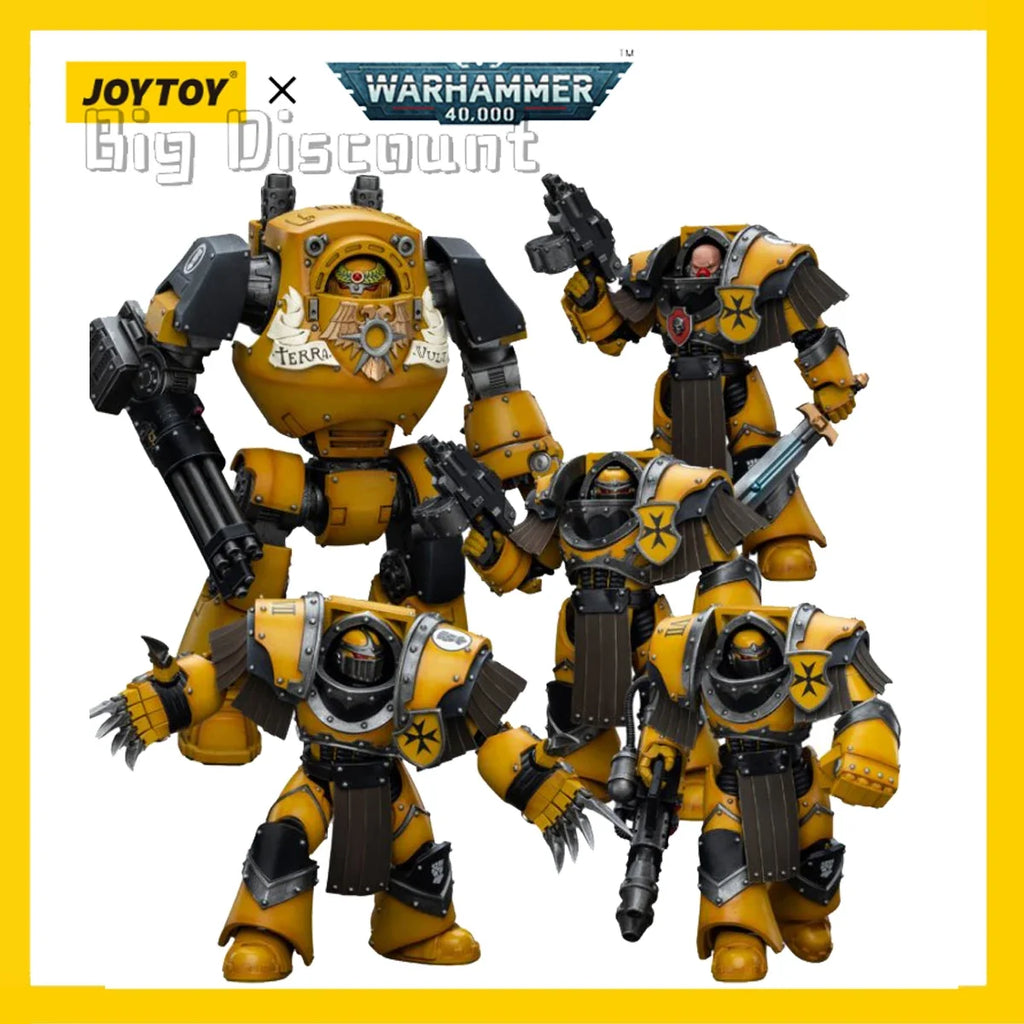 [IN STOCK] JOYTOY Warhammer40K 1/18 Action Figures Imperial Fists Legion Cataphractii Terminator Squad Model Boys Gift