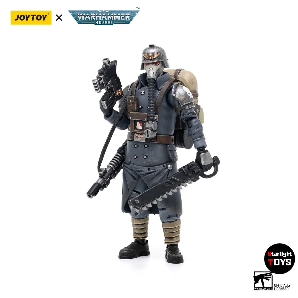 JOYTOY 1/18 Action Figure Warhammer 40K Astra Militarum Death Korps of Krieg Veteran Squad Model Toy Gifts