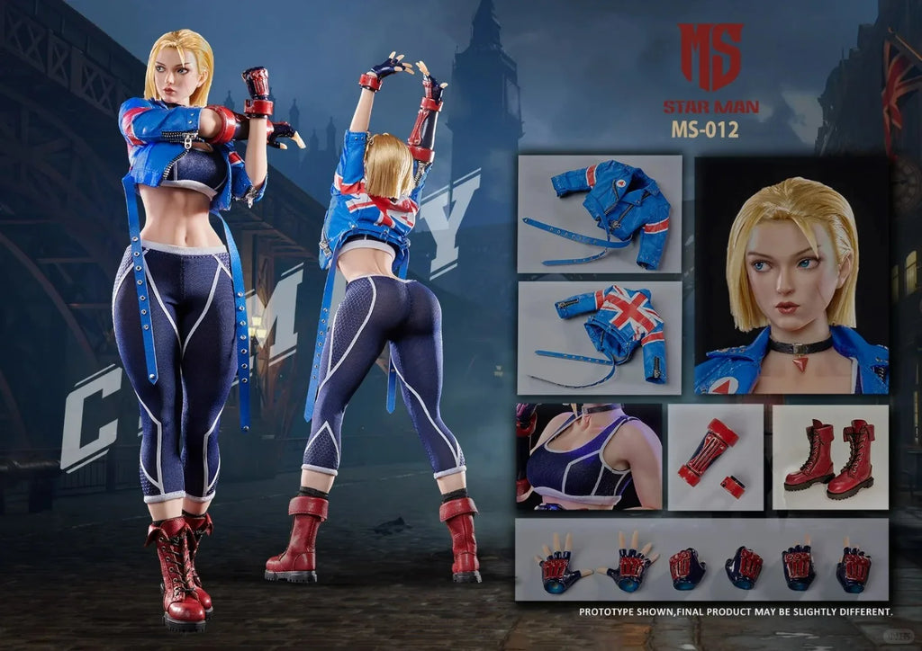 Star Man Ms-012 1/6 Scale Action Figure - Female Soldier Agent Cammy Game Series Fighting Master Model Toy
