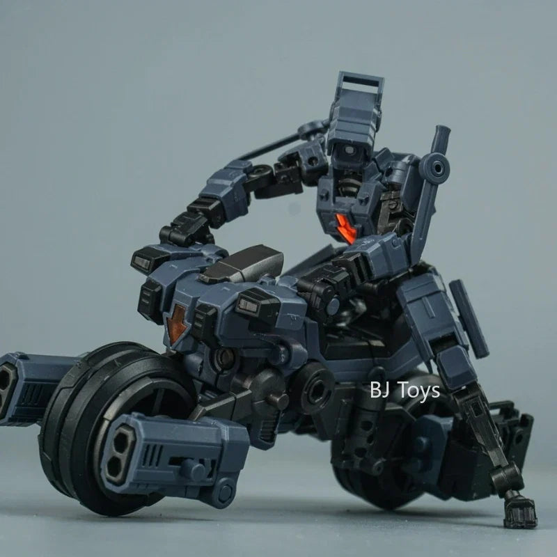 Transforming Motorcycles Soldiers Flying Cavalry Model 1/24 Assemble Mecha Movable Skeletons Anime Action Figures Boy Toys Gifts
