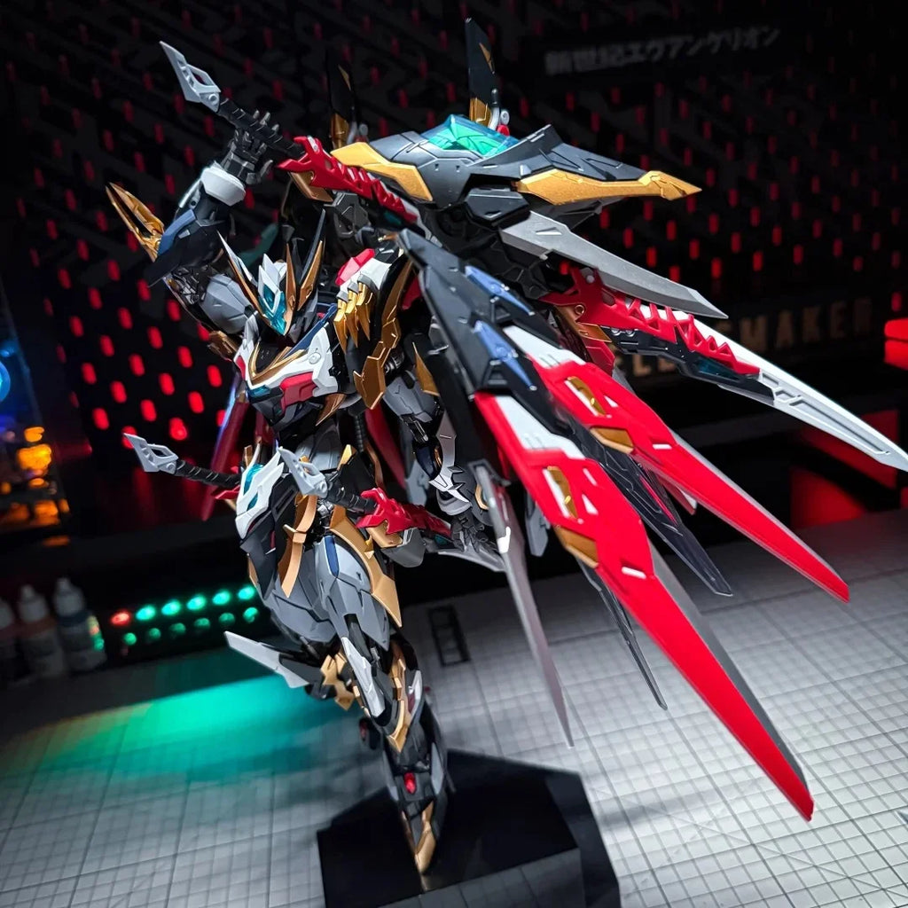 Nuclear Motor Assembled Gan Jiang Alloy Skeleton Mecha Model Fighter Kite Crossing Guochuang Collectible Action Figure Adults