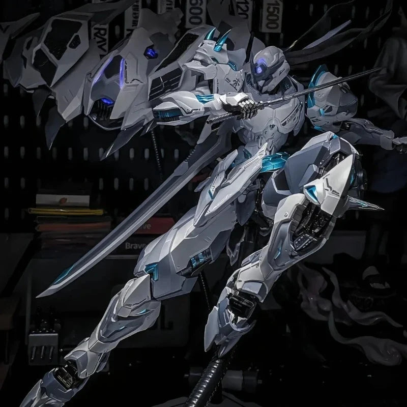 Zen Of Meta Shadow Domain Ninja White Ghost Alloy Action Figures Gk Model Kit Multi Accessories Toy Exquisite Handsome Ornament