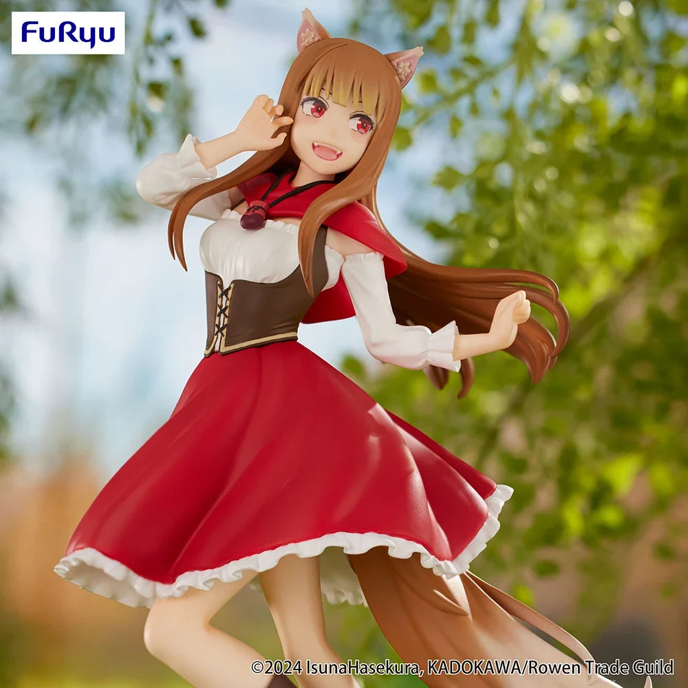 In Stock Original Furyu Trio-Try-It Figure Anime Spice and Wolf: Merchant Meets The Wise Wolf Holo Akazukin Ver. Kawaii Figures