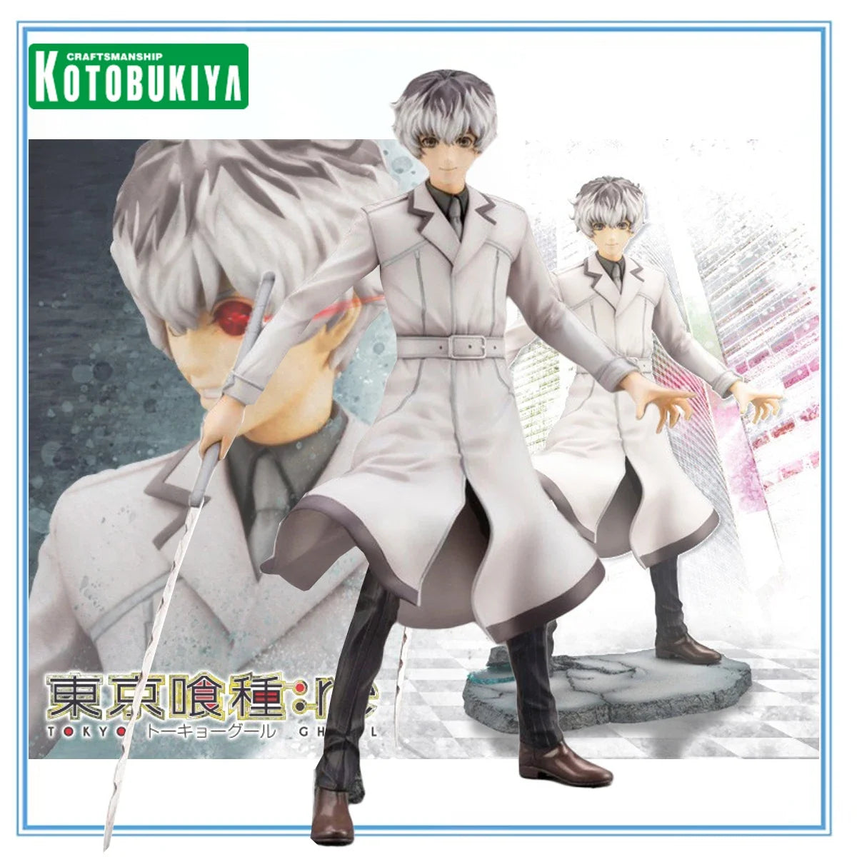 100% Original in Stock Kotobukiya ARTFX J Tokyo Ghoul:re Sasaki Haise Anime Figure Collection Series Anime Figure Model Toys