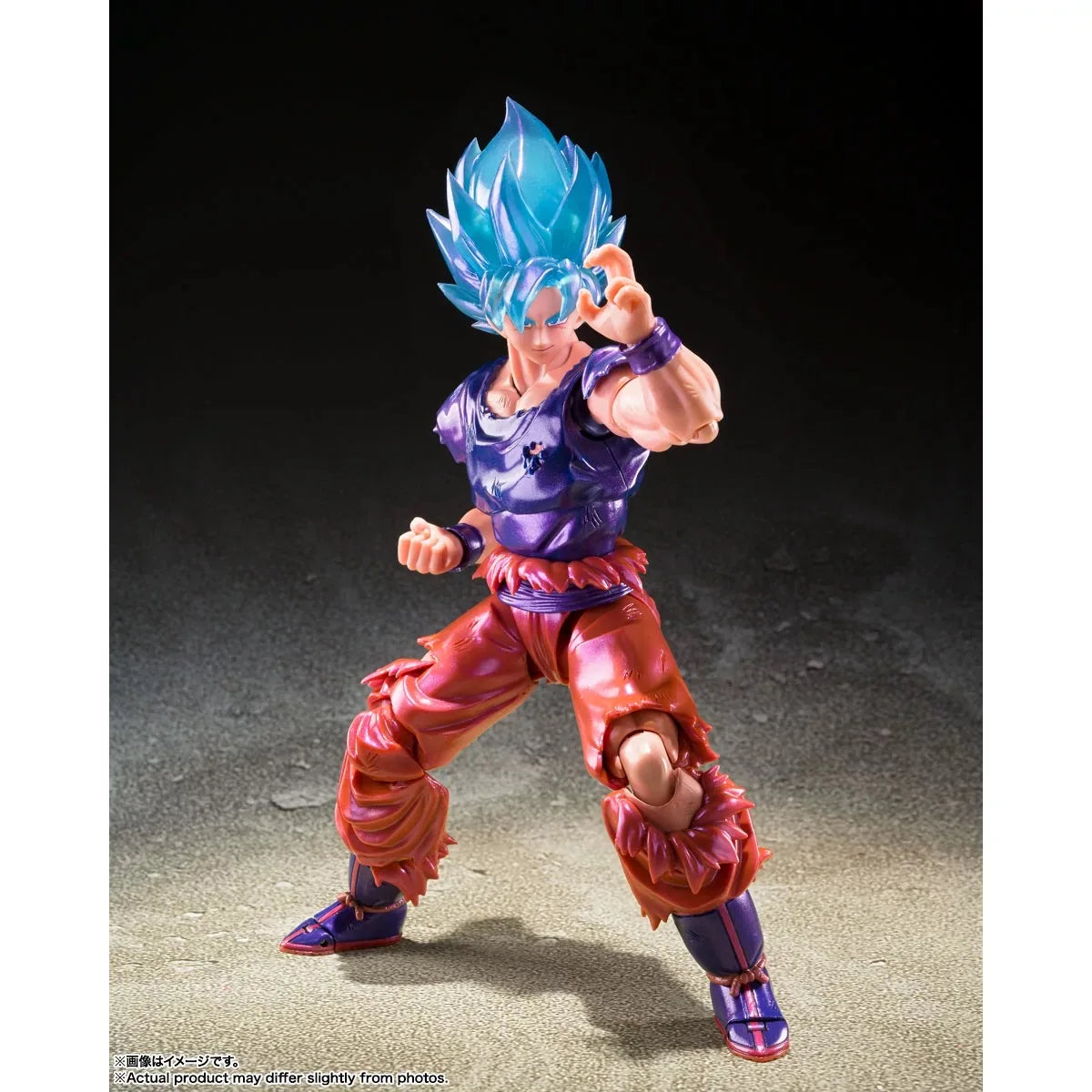 In Stock Bandai SHF Shanghai Soul Store Limited Super Blue Sun Wukong World King Fist Super Saiyan