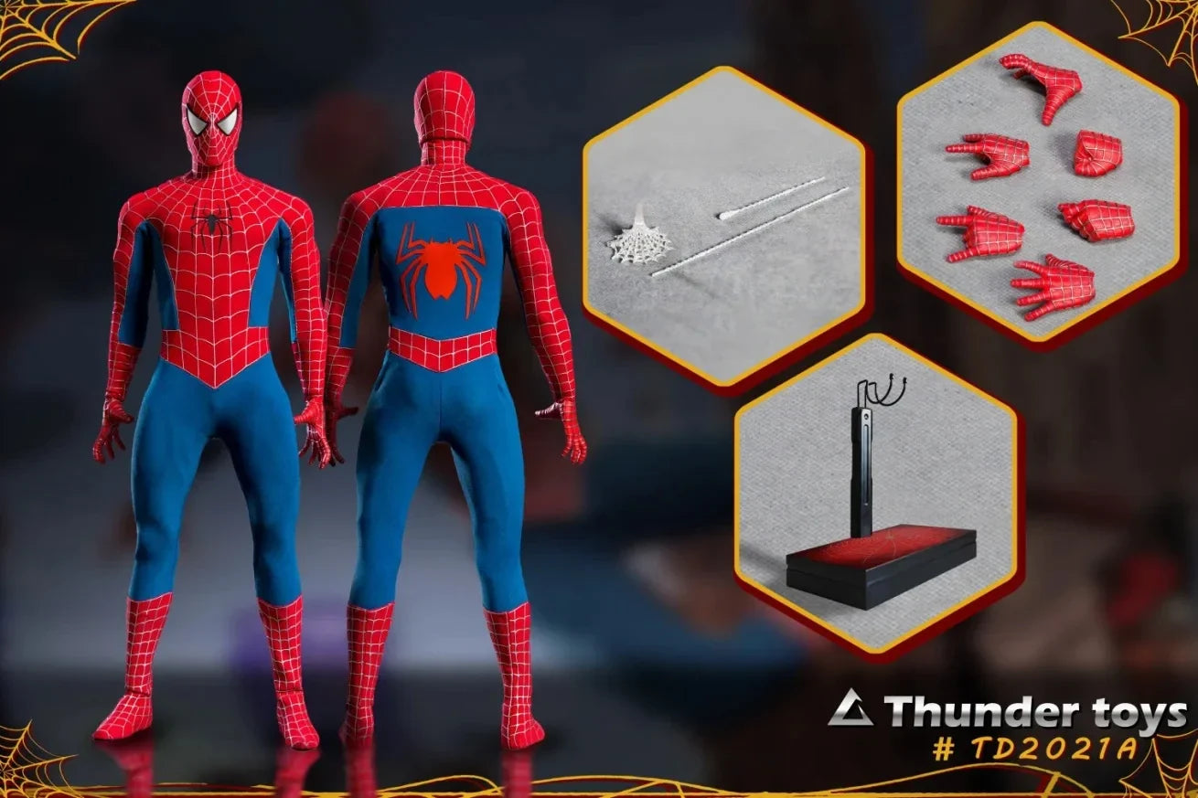 In Stock ThunderToys TD2021 1/6 Scale Male Soldier Superheroes Peter Parker Variant Spider Man Full Set 12in Action Figure Body
