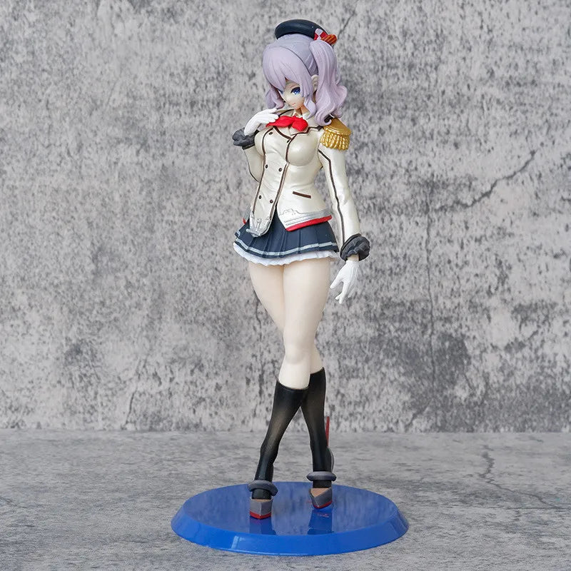 24CM Kantai Collection Figure Kan Colle Kashima Hibiki Azur Lane Anime Girl PVC Action Figure Toy Game Statue Model Doll