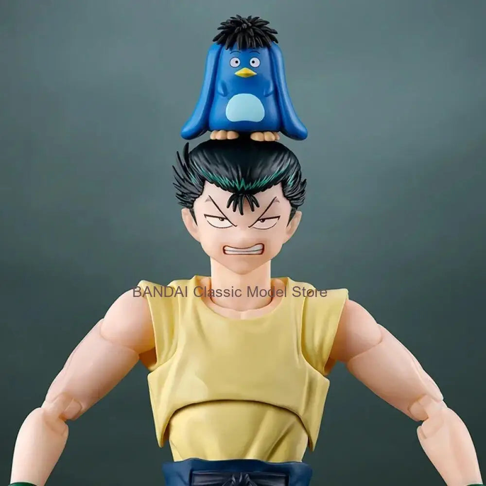Original Bandai S.H.Figuarts SHF Yu Yu Hakusho YUSUKE URAMESHI Figure Finished Model kit  Anime full Action Toy Gift for kid set