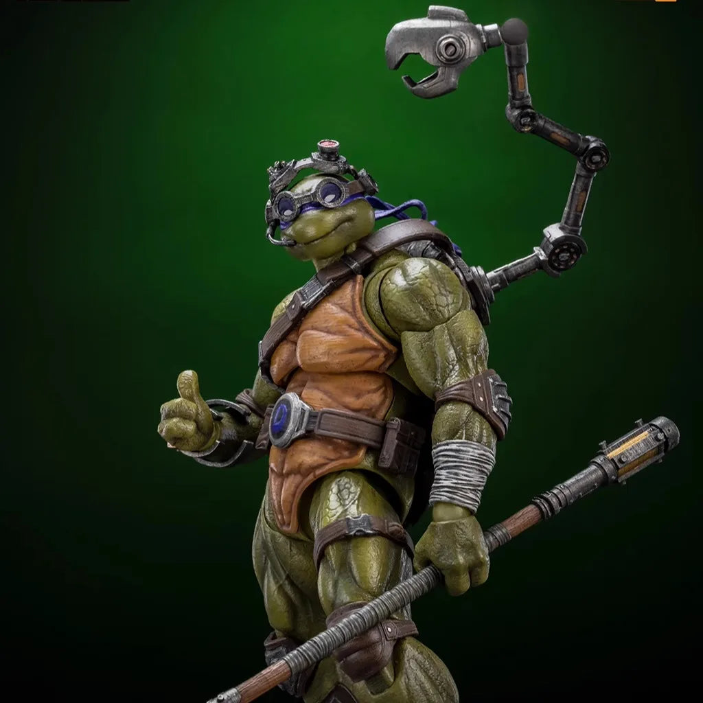 Lingjihun Original Ninja Turtles Raphael Michelangelo Action Figure Finished Product Movable Doll Model Toy Handmade Collect
