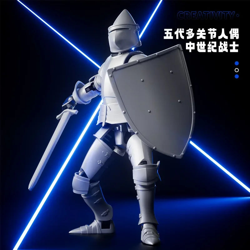 New knight Titan 13 Action Figures T13 Figure 3D Printed Multi-Jointed Movable Lucky 13 Action Figure toys for kids gifts