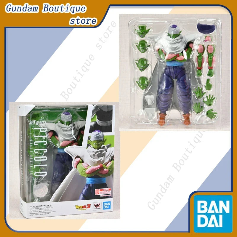 Bandai Genuine SHF Piccolo THE PROUO NAMEKIAN Dragon Ball Anime Action Figure Collectible Model Toys Ornaments Gift Children