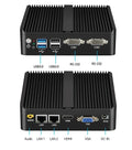 XCY Fanless Mini PC Intel Celeron J6412 N5105 2x GbE LAN 2x RS232 HDMI VGA WiFi 4G LTE Windows 10 Linux Industrial Computer