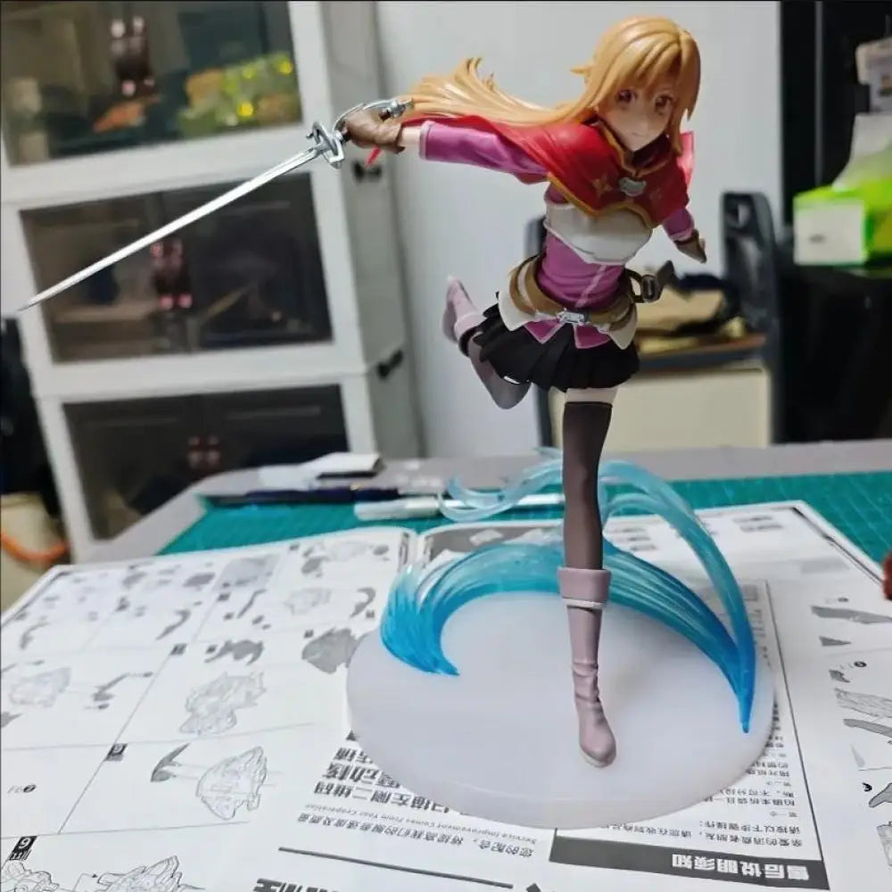 In stock Sword Art Online Anime Asuna Figurizmalpha Prize Figure Mother's Rosario Edition Pvc Model Collectibles for Fans Gifts