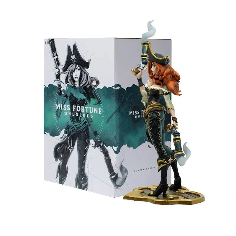 Original LOL League of Legends The Virtuoso Khada Jhin Game Dramatist Ember Sculpture Action Figure Ornaments Model Toys