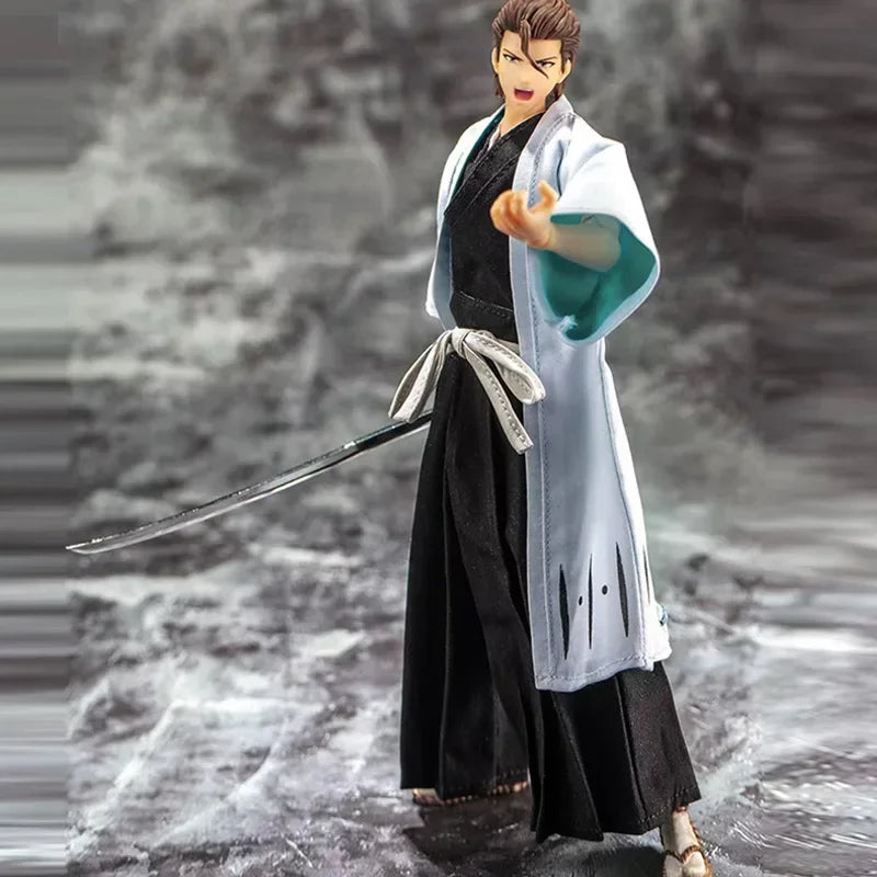 Model GT Bleach Kurosaki Ichigo Aizen Sousuke Ukitake Jushiro Ichimaru Gin 18cm/7inch 1/10 SHF Anime Action Figure Toys Gifts