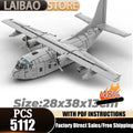 Military Aircraft Model Moc Building Bricks Fairchild C-123K Fighter 1:35 Technology Blocks Gift Christmas Toy DIY Sets Assembly