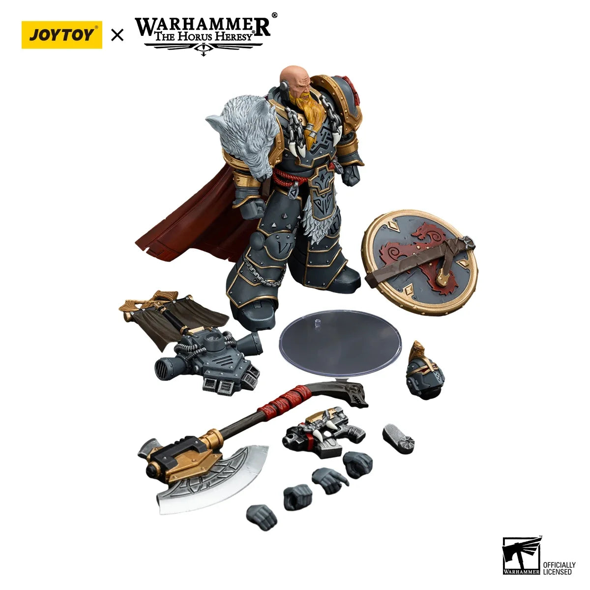 [IN STOCK] JOYTOY 1/18 Warhammer 40K Action Figure Space Wolves Hvarl Red-Blade&Legion Praetor Model