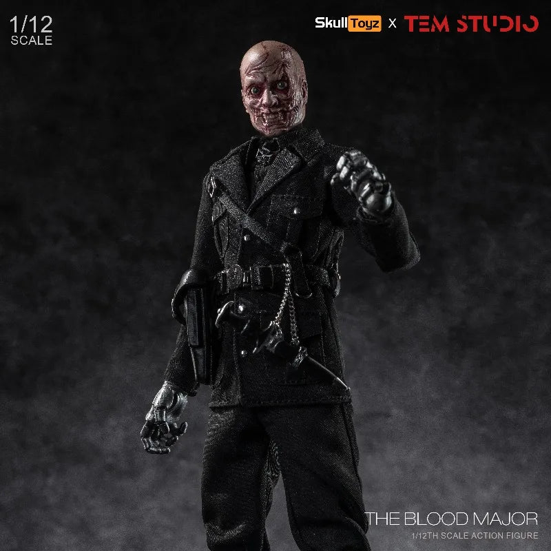 2026 IN STOCK Tem Studio x Skull Toyz The Blood Major 1/12 Scale Action Figure 6-inch Poseable Model Outfit Desk  Decor Toys