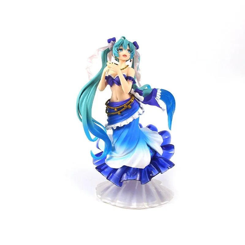 24CM Anime Figure Hatsune Miku Figure Artist Masterpiece Fairy Tale Princess Series Little Mermaid  Model Toy Gift Action Figure