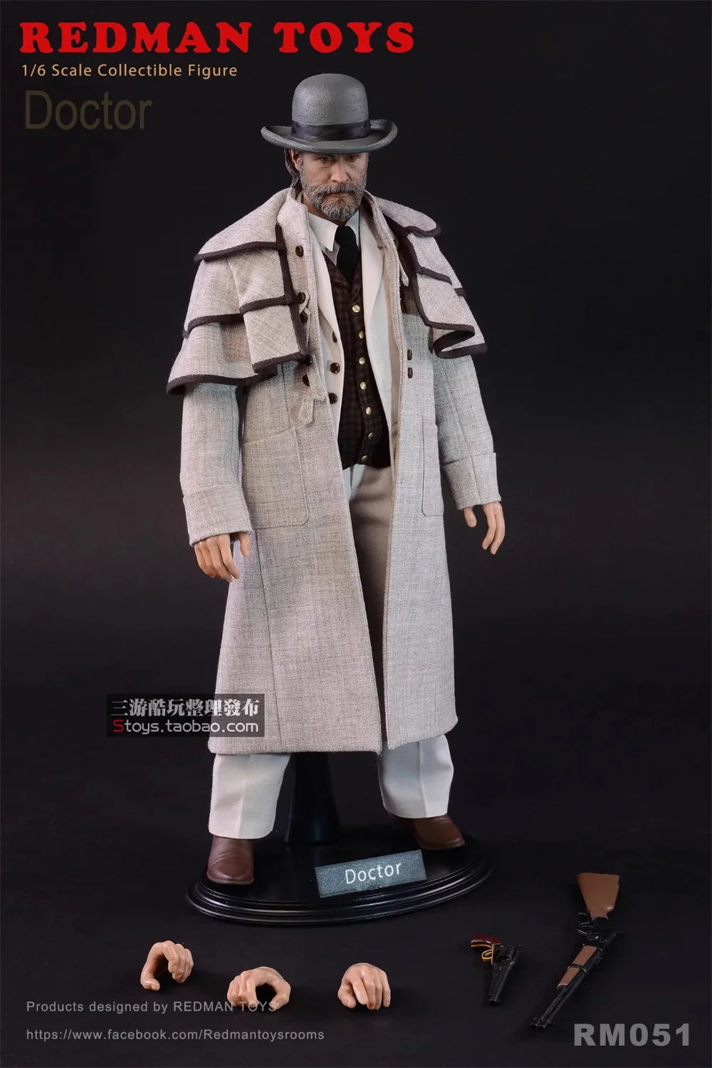 1/6 Mann REDMAN TOYS RM051 Doctor Django Guy Full Set Bewegliche Actionfigur Puppe ca. 30 cm Für Fans zum Sammeln