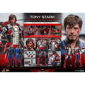 Original Hot Toys MARVEL Iron Man TONY STARK MARK V SUIT UP VERSION Anime-Figuren Spielzeug Modelle Sammlung
