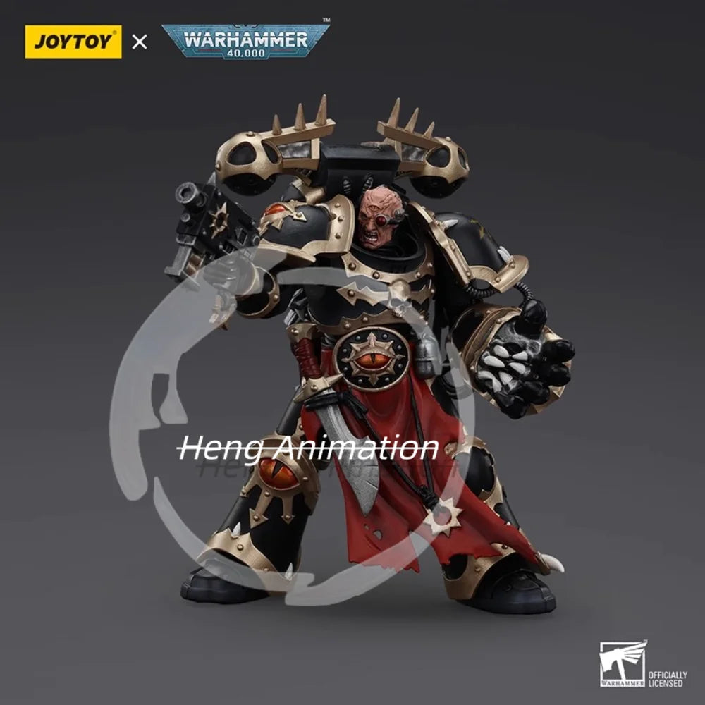 JOYTOY Dark Source Warhammer 40K Black Legion Warmaster Abaddon & Chosen Warriors 1:18 Figure Set Q1 2026