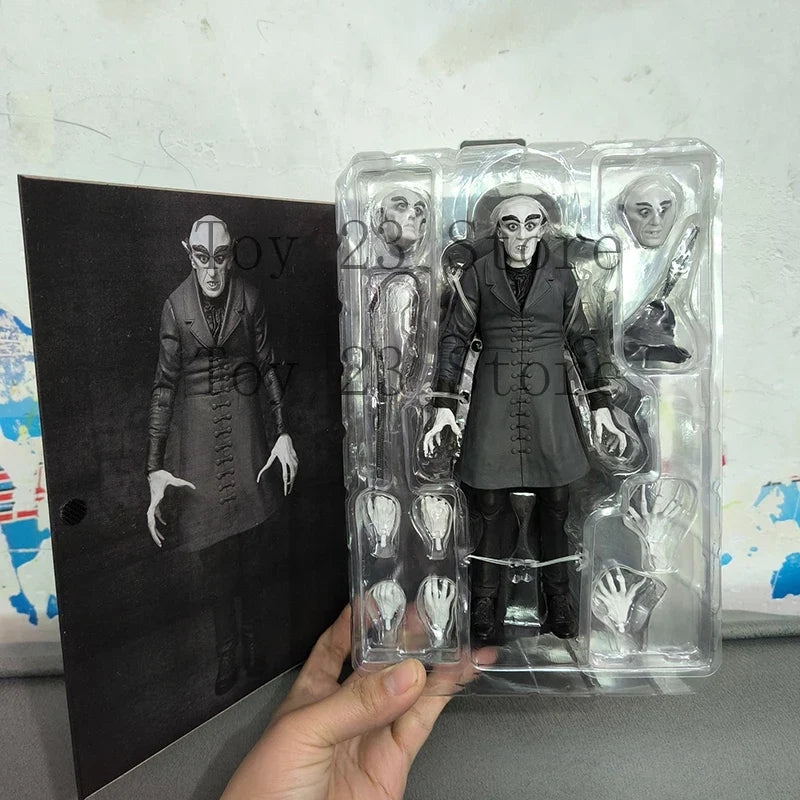 NECA Ultimate Count Orlok Black and White Horror Nosferatu Action Figure Model Toys Birthday Gift