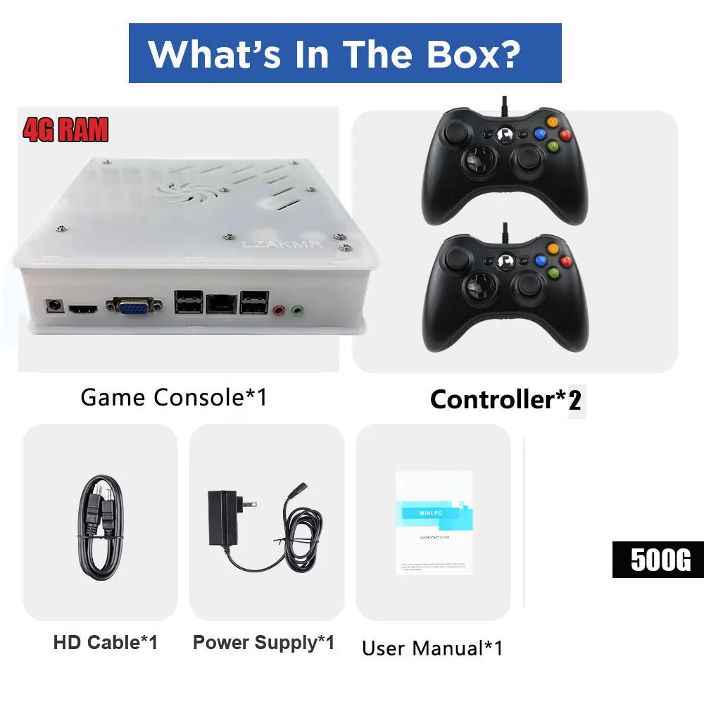 Plug-and-Play NEW Retro Gaming Device 70000+ Games for Wii PS2 DC PSP GAMECUBE 2T Loaded X8 Console Windows 11 Children's Gift