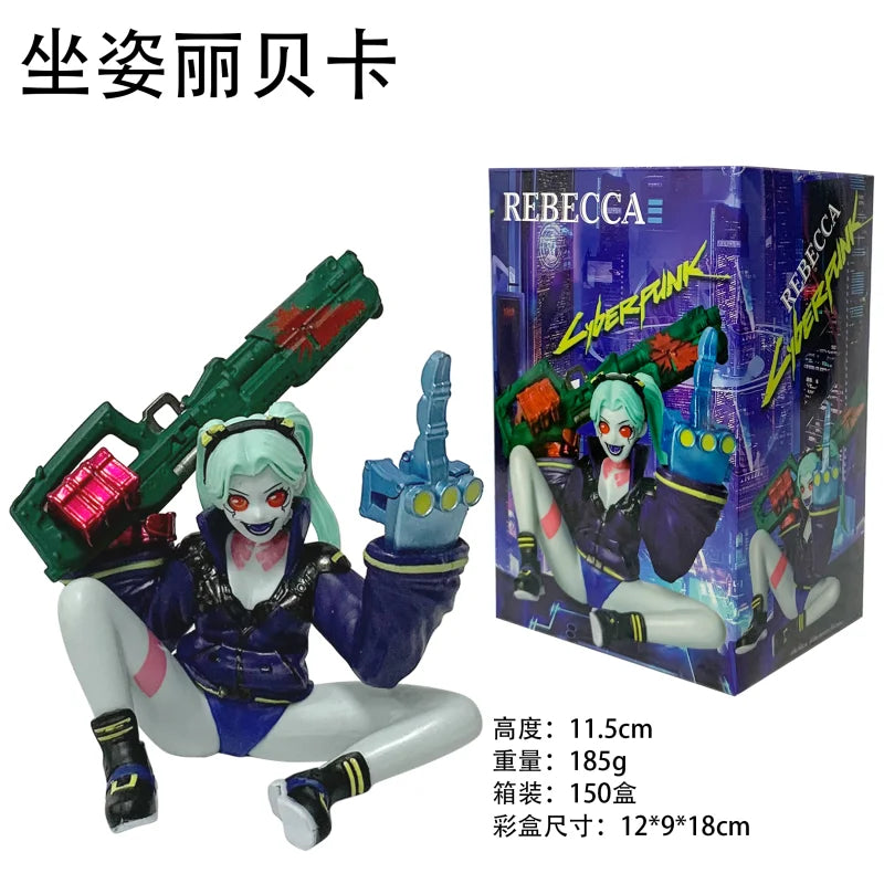 18CM Anime Game Cyberpunk: Edgerunners Lucy Figure Standing Anime Model Toy Gift Collection Aciton Figure PVC