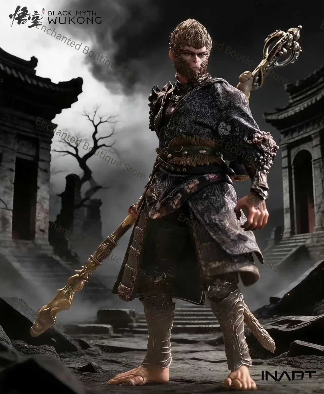 【Auf Lager】 INART Black Myth Wukong The Destined One in The Bronze Armor Set 1/12 Actionmodell Sammelfigur Spielzeug