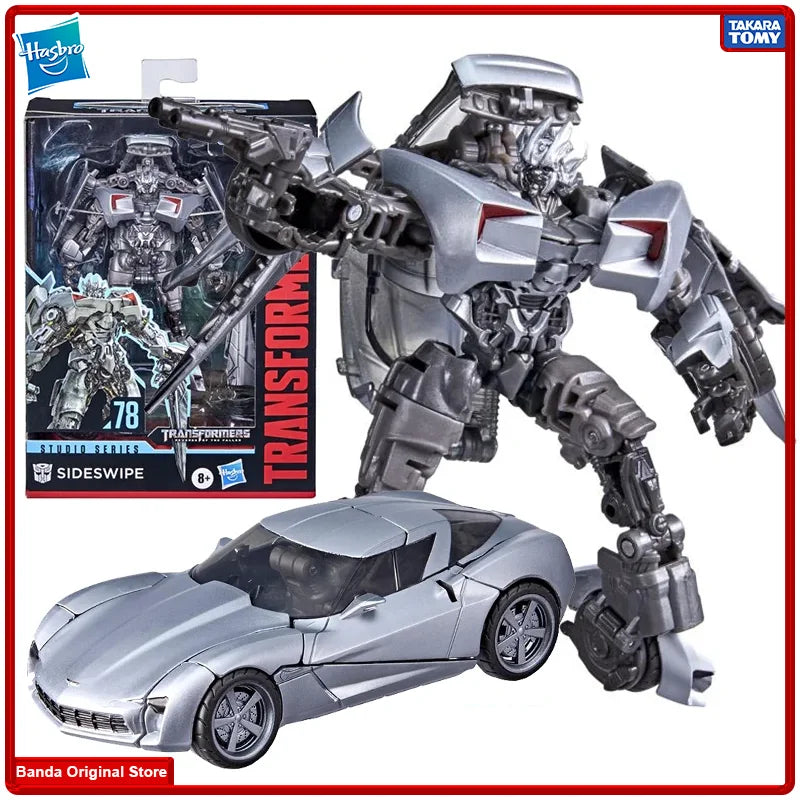 100% In Stock Original Hasbro Takara Revenge of the Fallen SS78 Deluxe Sideswipe Robot Autobot Model Toys Figures