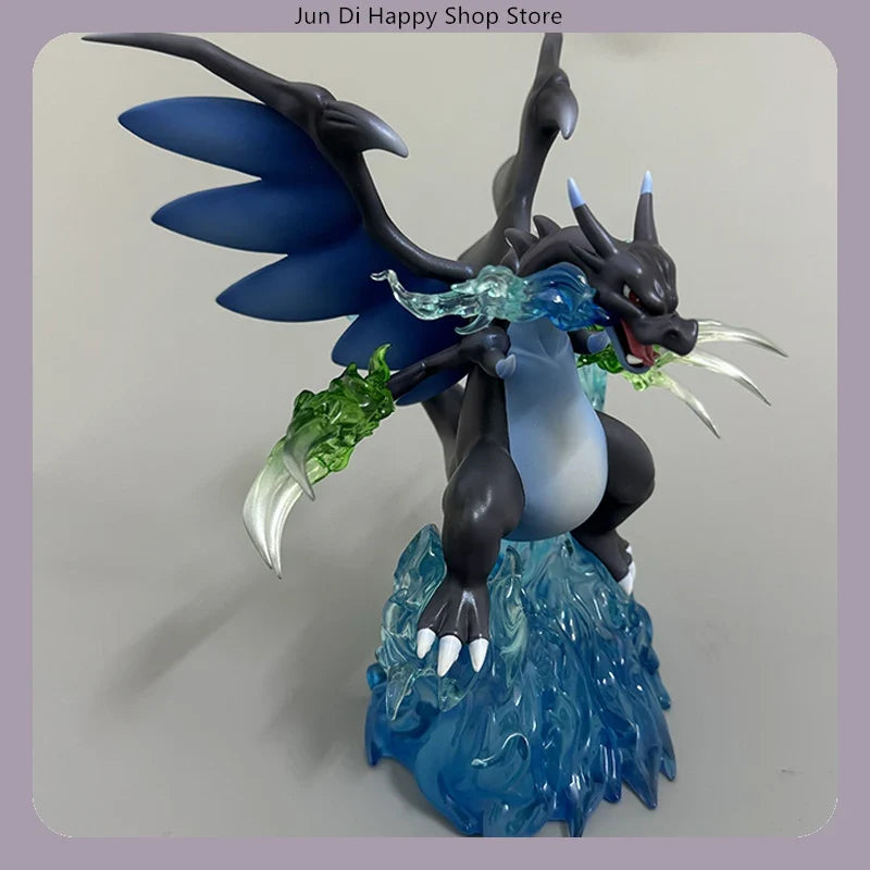 Charizard Mega Evolution X 18cm Battle Pose Anime Figure Statue Desktop Decoration Gift
