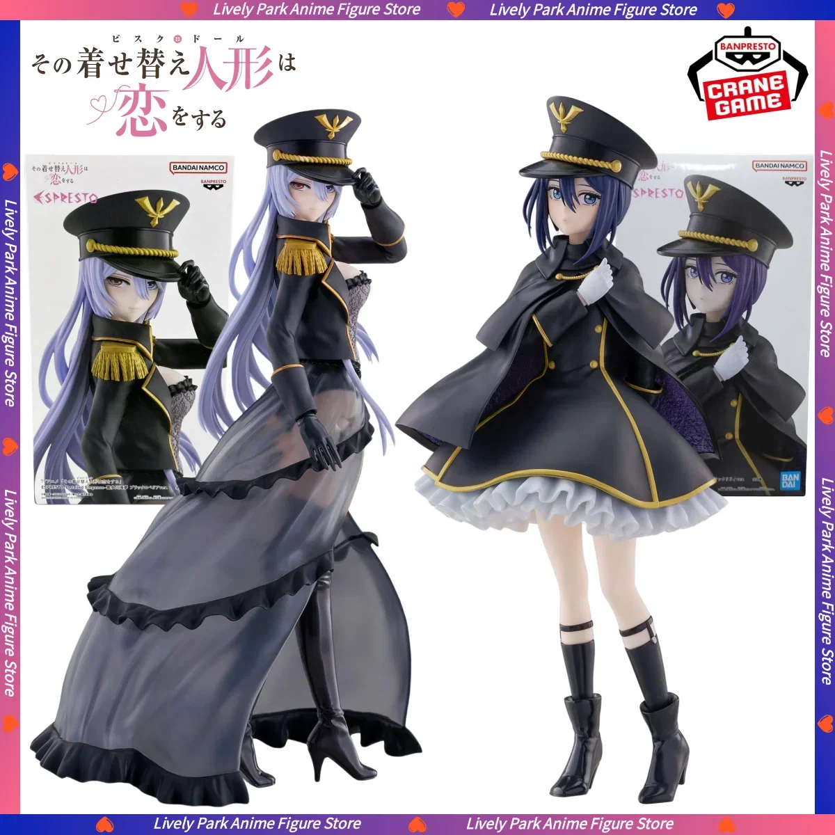 BANDAI Original My Dress-Up Darling ESPRESTO-Detailed Elegance Kitagawa Marin Inui Sajuna Anime Figure Model Collection Kid Gift
