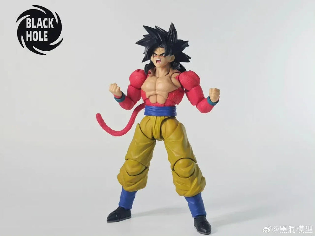 New Black Hole Dragon Ball Z Action Figure SHF Super Saiyan 4 GT SSJ4 Untamed Power Son Goku Anime Figure Model Statue Toy Gift