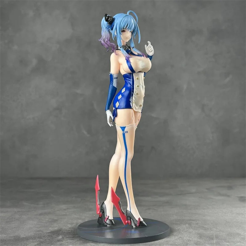 Azur Lane Character Uss St Louis Ice Blue Beautiful Girl Figurine Model Toys Desktop Collection Ornaments Game Peripheral