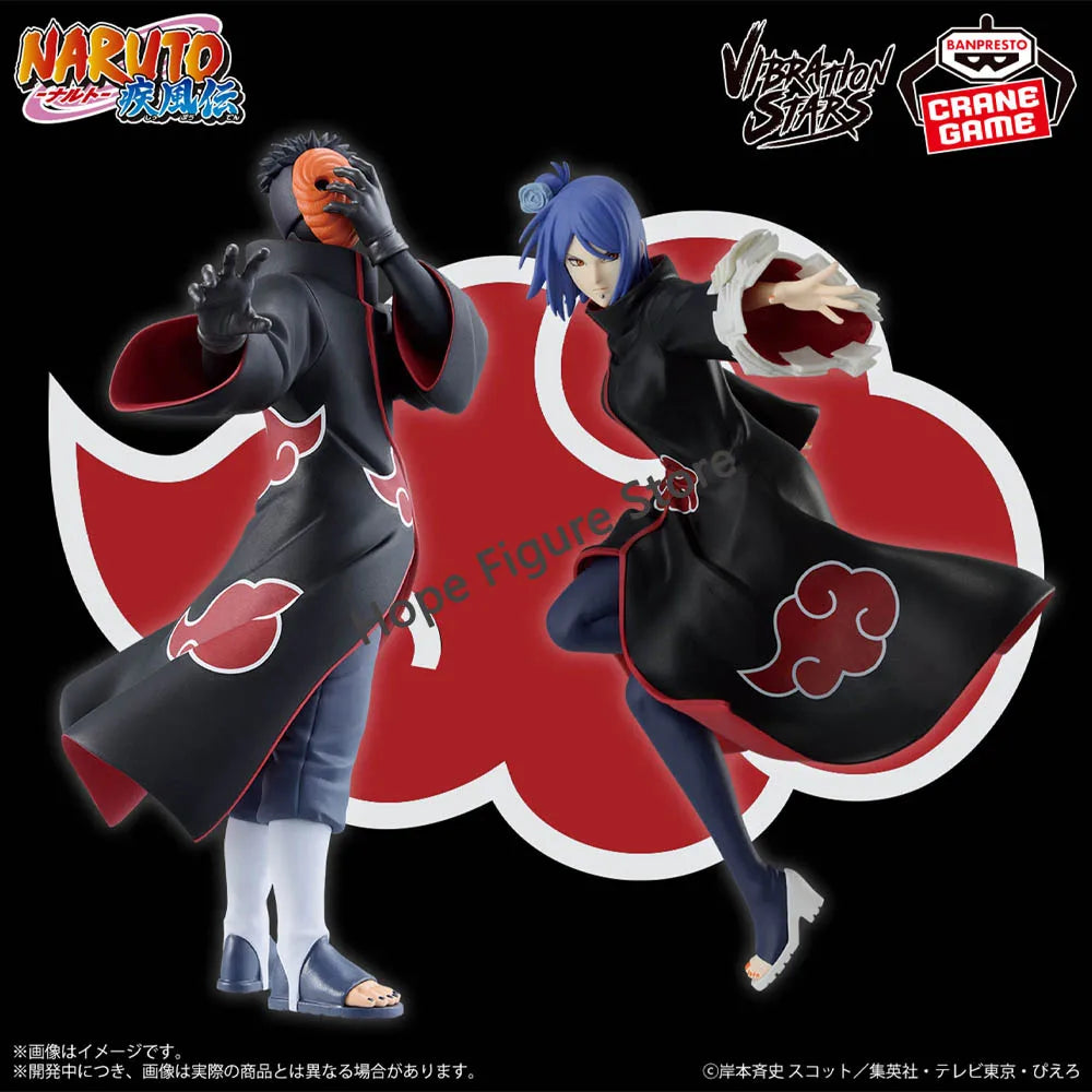 In Stock Original BANPRESTO AKATSUKI Pain Zetsu Konan Tobi Hidan Deidara Sasori Kakuzu Itachi Figure Anime Model Genuine Toy