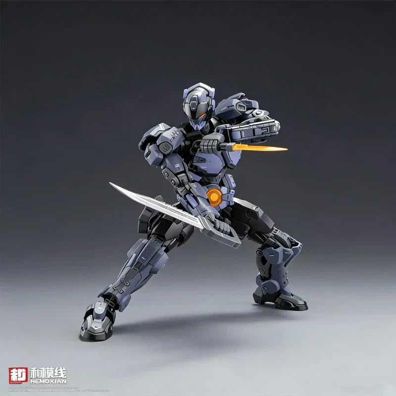 Hemoxian Over Zero 1/10 Baki Boxer Assembly Mecha Model Kit  Action Figure With Water Decals Collectible Toy Ornament Boy Gift