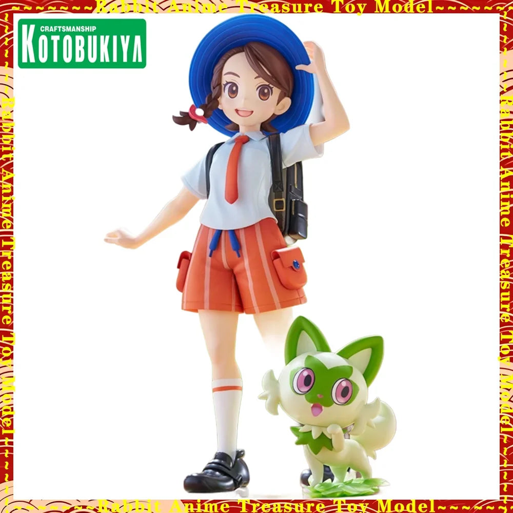 In Stock Original Genuine Kotobukiya ARTFX J Pokemon Violet Aoi with Nyaoha Scale Figure Collectible