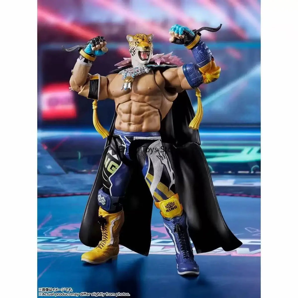 In Stock Bandai SHF TEKKEN8 TEKKEN8 KING Leopard King Action Figures