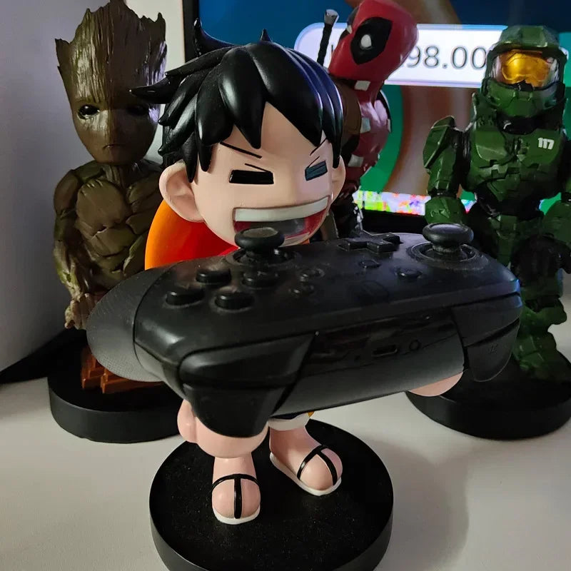 One Piece Luffy Gamepad Holder for Switch PS4 PS5 Xbox Series Game Controller Holder Action Figure Model Doll Toys Gifts