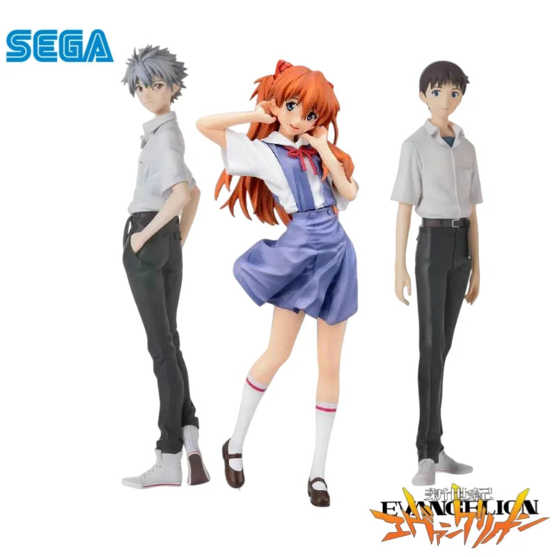 In Stock Original Sega New Century Evangelion Mari Kaworu Nagisa Shinji Ikari Anime Figures Action Figure Model Toys Gifts