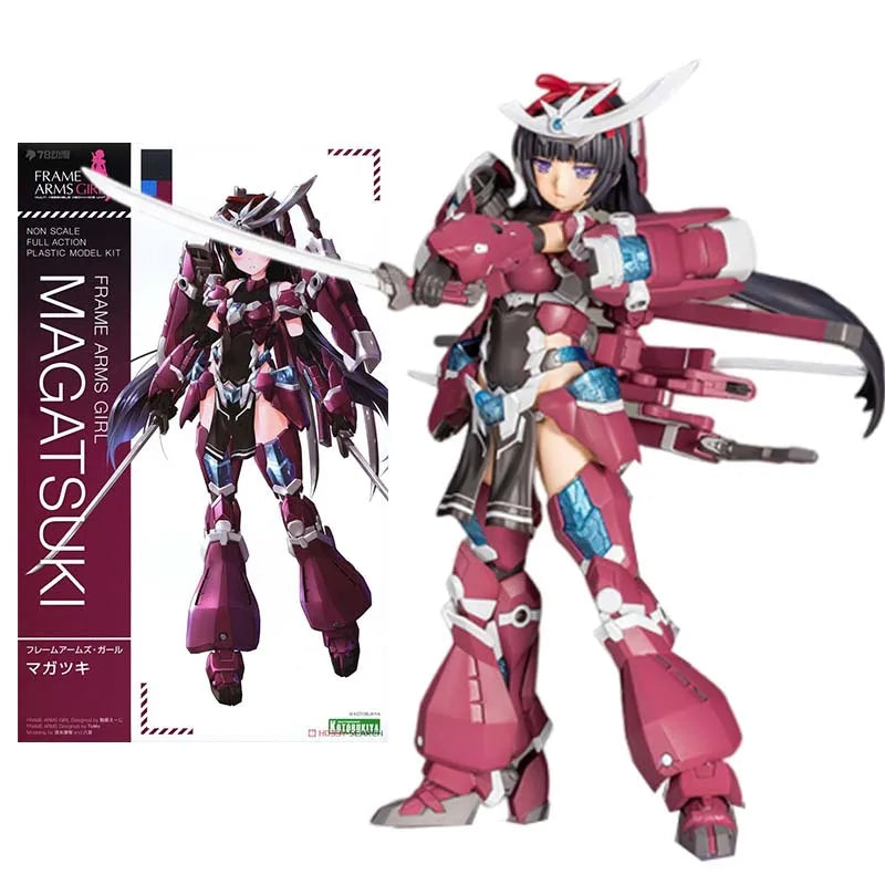 Kotobukiya Frame Arms Girl Model Kit Magatsuki Anime Figure Building Kit Mobile Suit Girl Action Figures Toys For Boys Gift