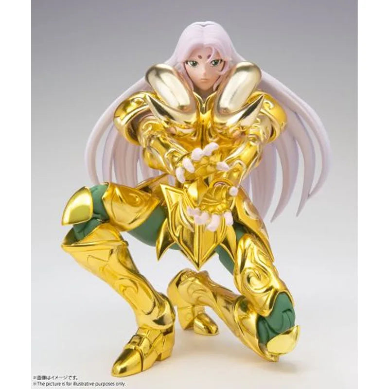 Bandai Original Myth Cloth EX Aries Mu 180mm Anime Action Figures Toys for Boys Christmas Gift Collectible Model Ornaments